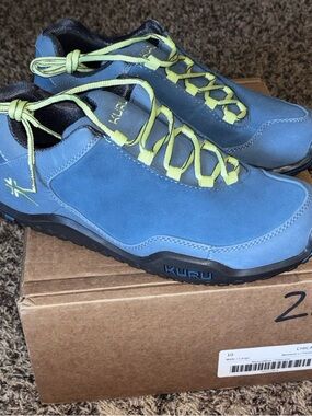 Kuru Chicane Women’s 10 W Mineral Blue Green Shoes Leather Hiking Sneakers NWB!